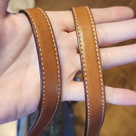 Coach Vintage Micro Kissing C's Denim Tote Euc - Picture 10 of 16